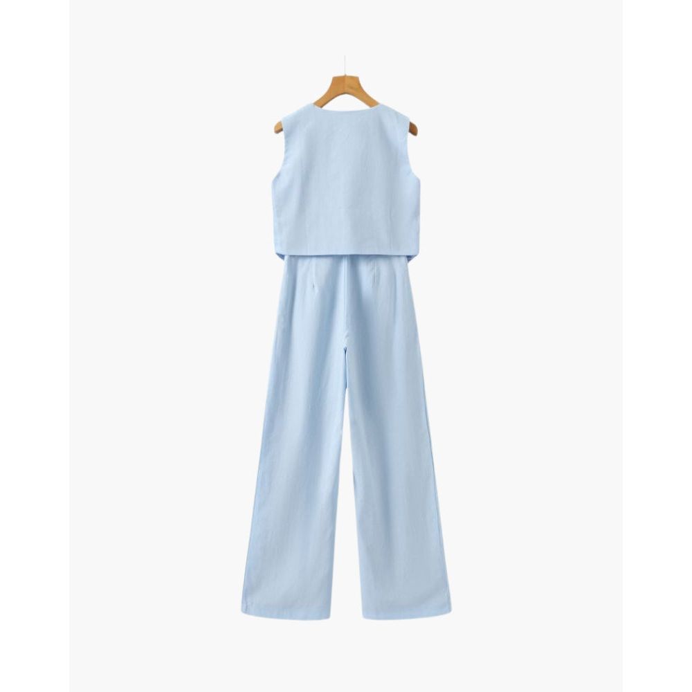 Classy Lady - Linen Co-ord Set Zenvora