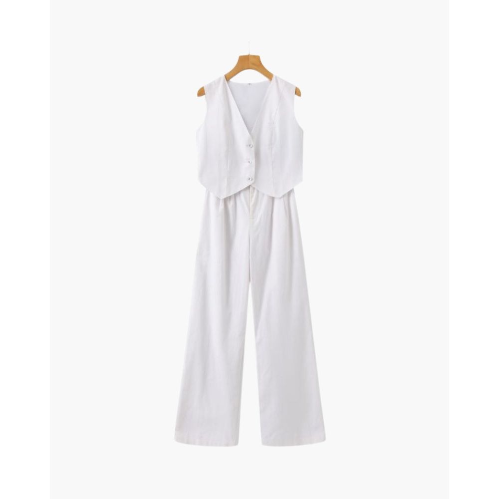 Classy Lady - Linen Co-ord Set Zenvora