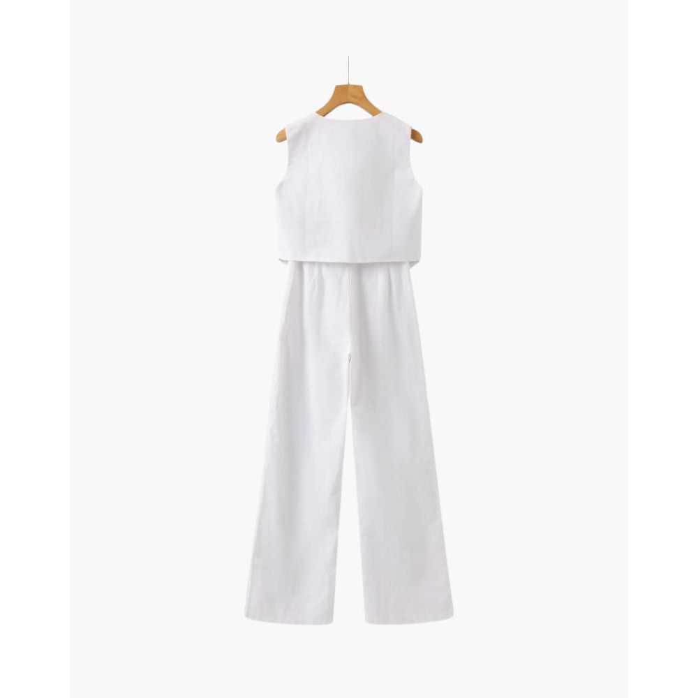 Classy Lady - Linen Co-ord Set Zenvora