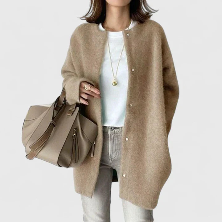 Samarielis | Elegant Cardigan Khaki