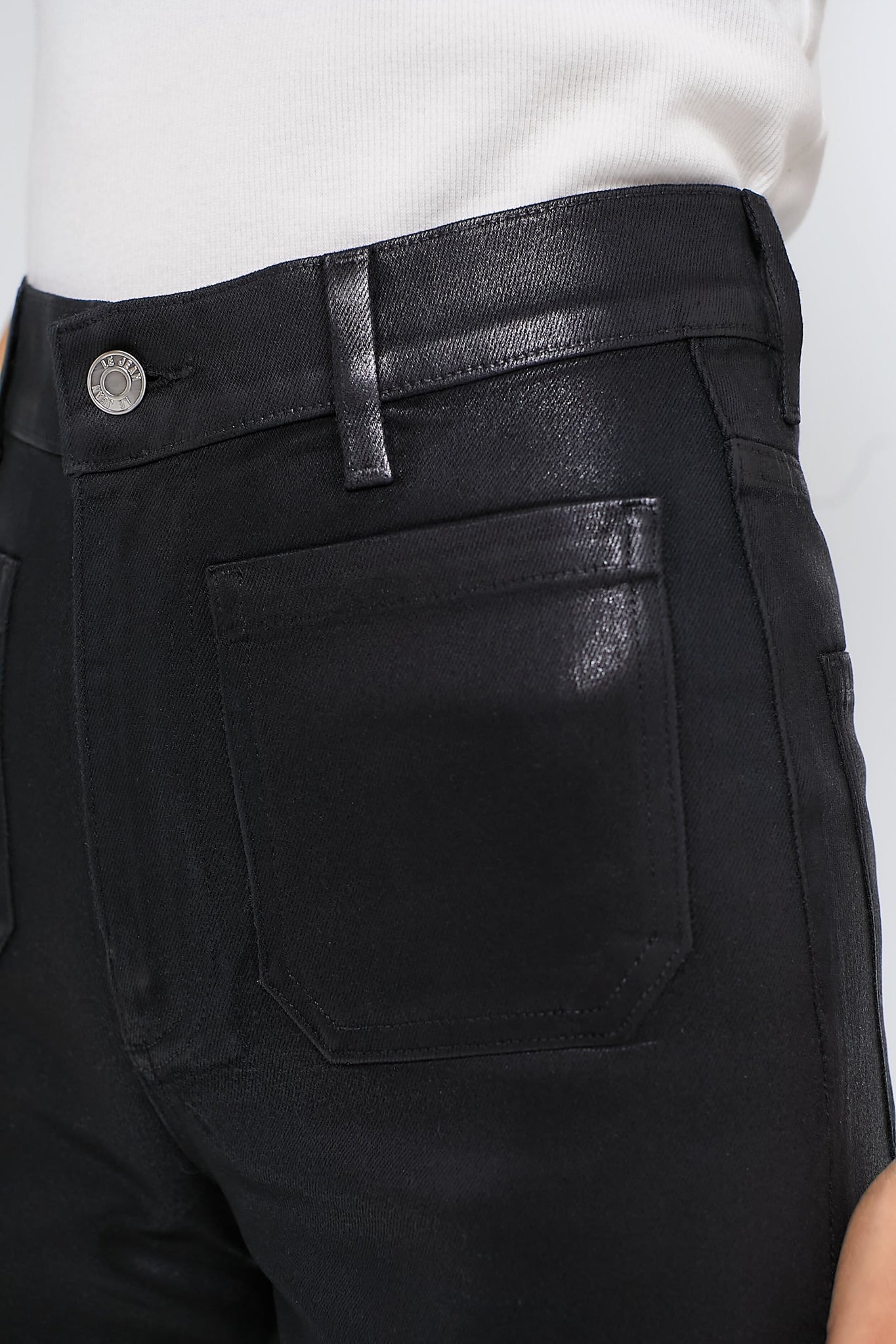 Black Coated Virginia Wideleg Zenvora