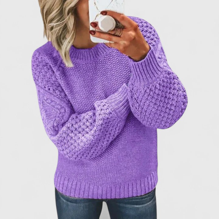 Delymarah | Comfortable Sweater Violet