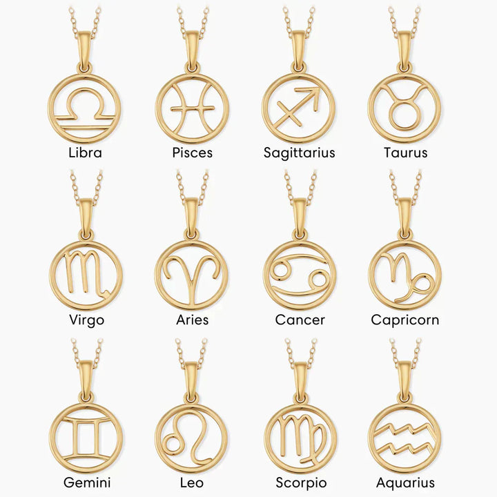 Rosalyette | Zodiac Sign Necklace