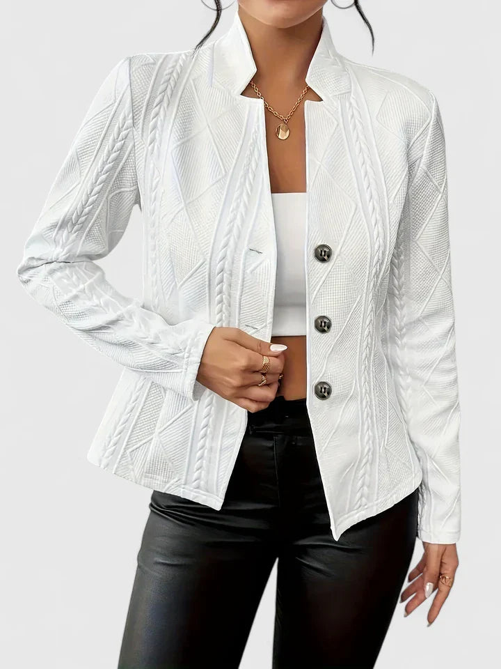 Hayleigha | Elegant Blazer White