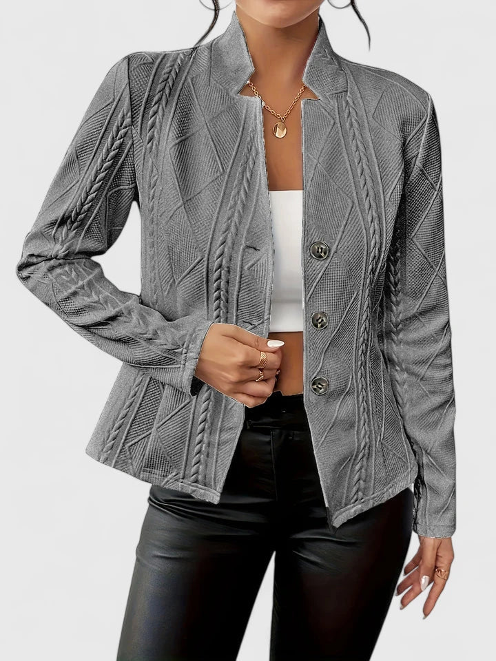 Hayleigha | Elegant Blazer Gray