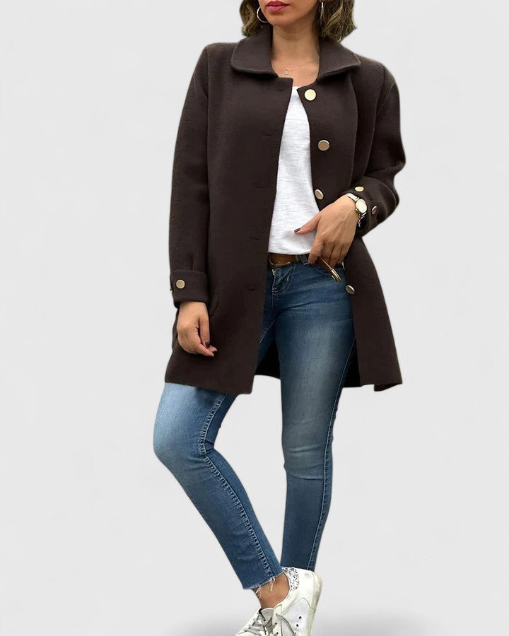 Mei | Elegant Coat Brown