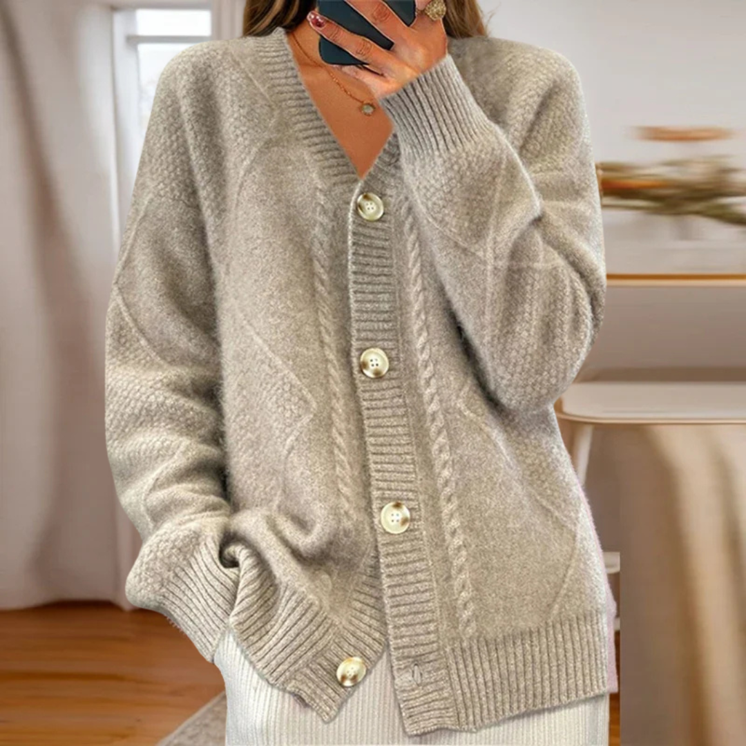 Louise | Cable Knit Cardigan