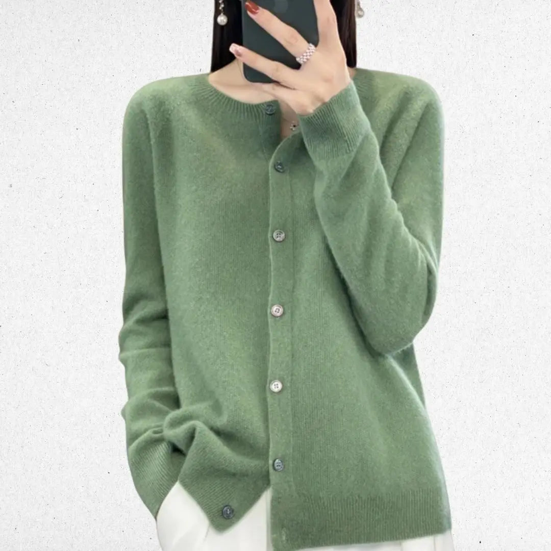 Elegante Knoopjes Cardigan Zenvora