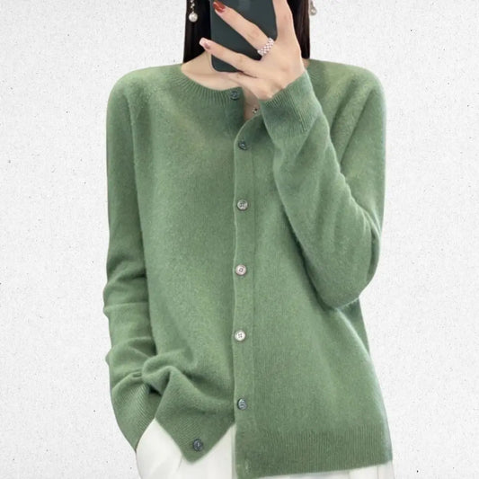 Elegante Knoopjes Cardigan Zenvora