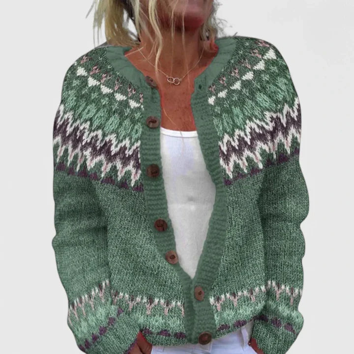 Thalynora | Stylish Cozy Cardigan Green