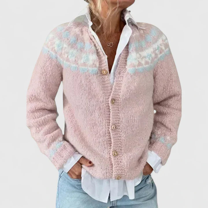 Thalynora | Stylish Cozy Cardigan Light Pink