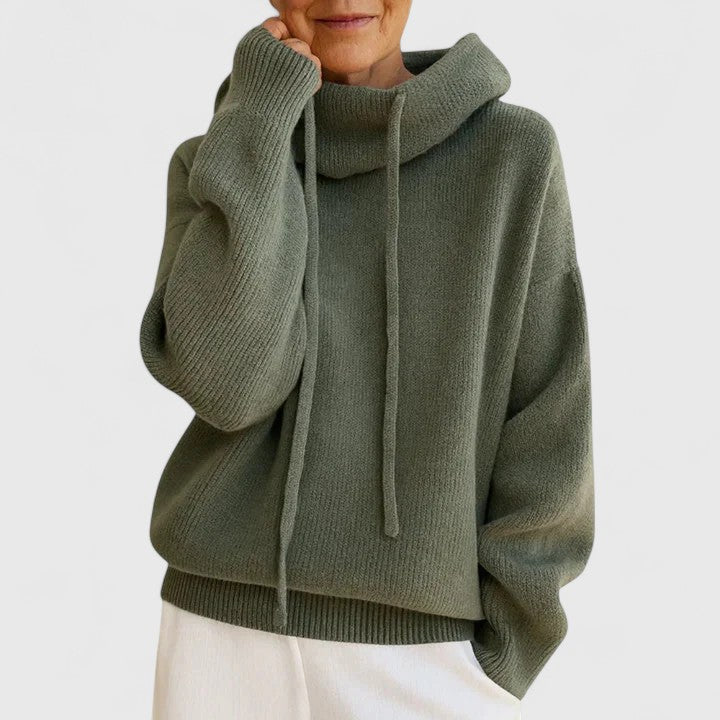 Tin | Comfortable Turtleneck Sweater Green