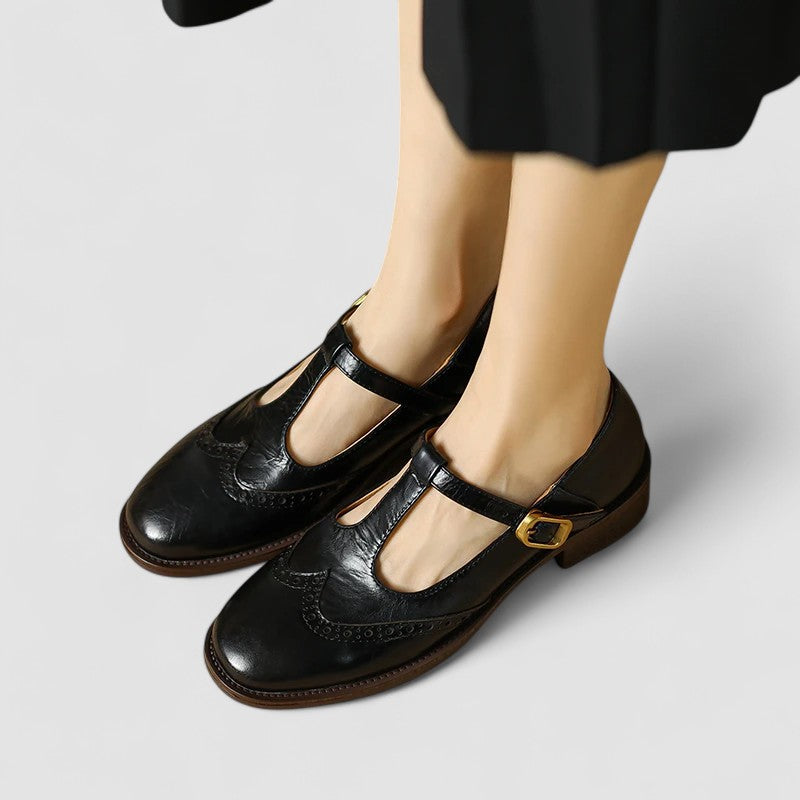 Olyssiah | Orthopedic Mary Jane Shoes Black
