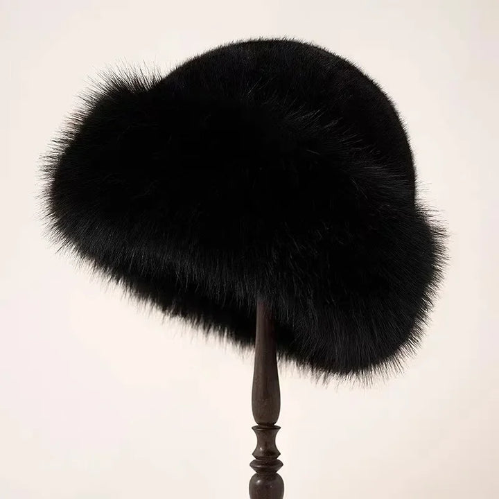 Charlotte | Luxe Fur Hat Classic Black
