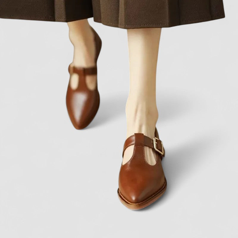 Thalynah | Orthopedic Mary Jane Shoes Brown
