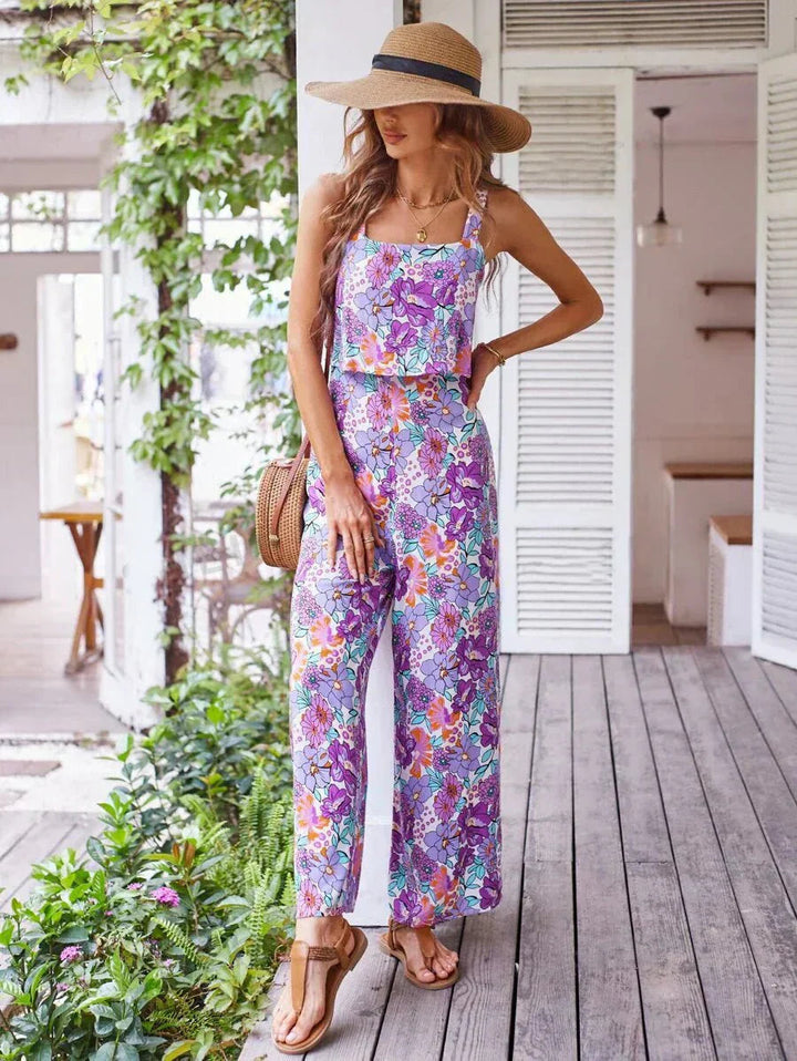 Nympha | Floral Wide-leg Jumpsuit Zenvora