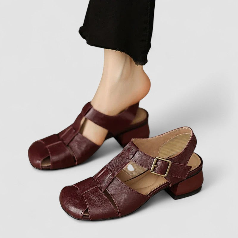 Saryanna | Orthopedic Mary Jane Shoes Brown