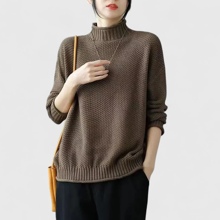 Suzi | Sophisticated Sweater Light Brown