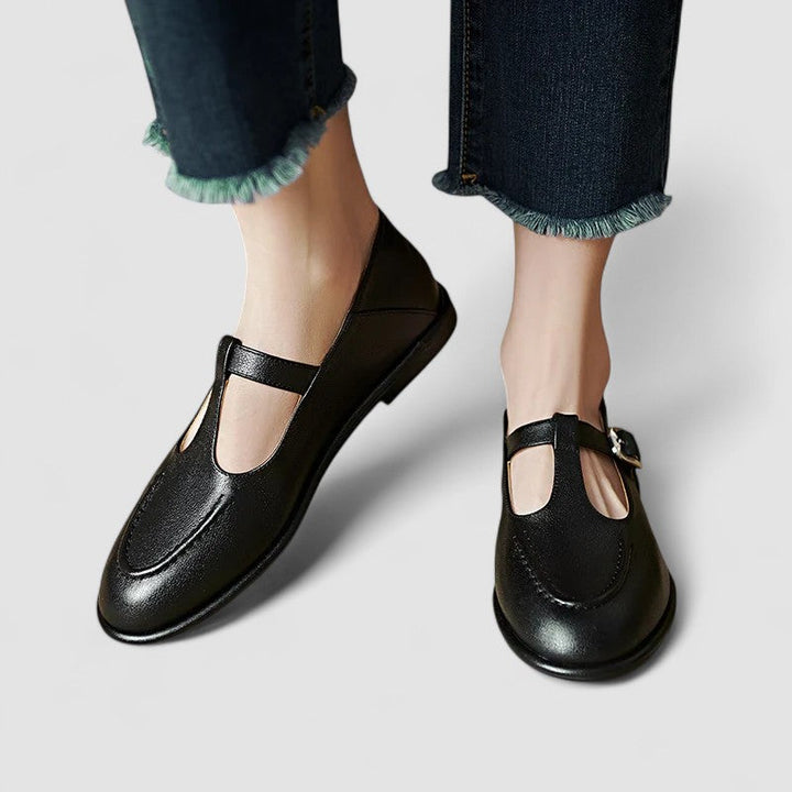 Ariyzzah | Orthopedic Mary Jane Low Heel Shoes Black