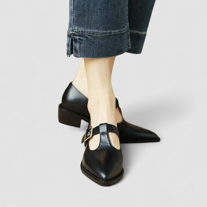Thalynah | Orthopedic Mary Jane Shoes Black