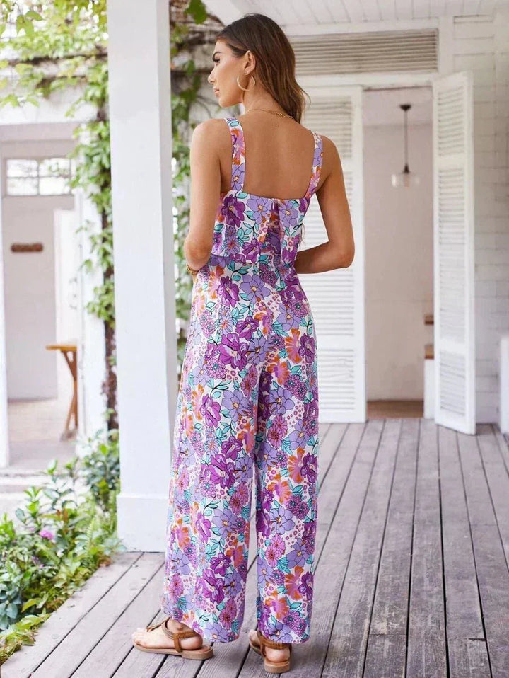 Nympha | Floral Wide-leg Jumpsuit Zenvora
