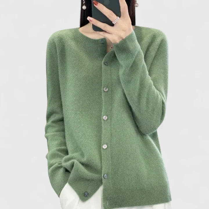 Lyxandria | Comfortable Cardigan Green