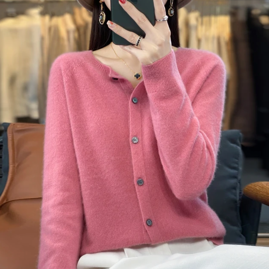 Elegante Knoopjes Cardigan Zenvora