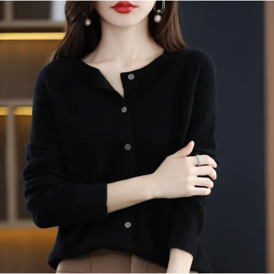 Elegante Knoopjes Cardigan Zenvora