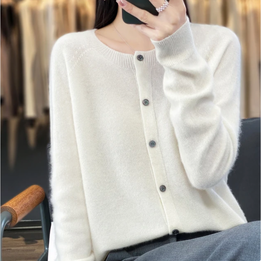Elegante Knoopjes Cardigan Zenvora