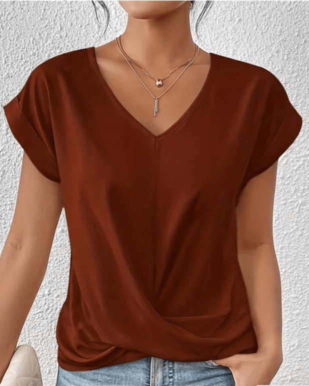 Maray | Ideal V-neck Blouse Zenvora