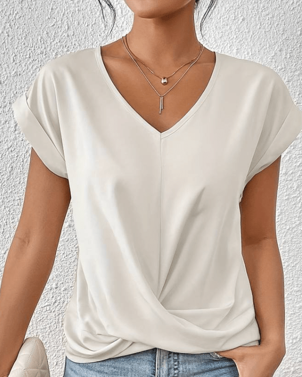 Maray | Ideal V-neck Blouse Zenvora