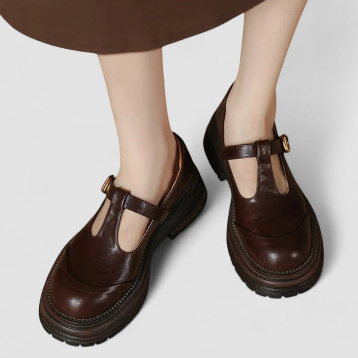 Sophyann | Orthopedic Mary Jane Shoes Brown
