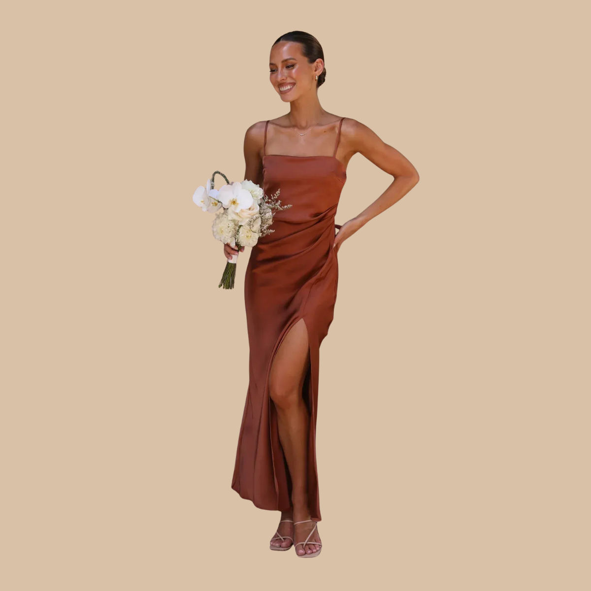 Satin Slip Jurk Zenvora