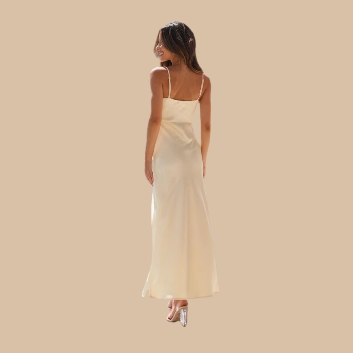 Satin Slip Jurk Zenvora