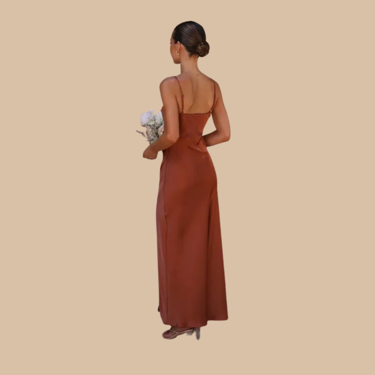 Satin Slip Jurk Zenvora