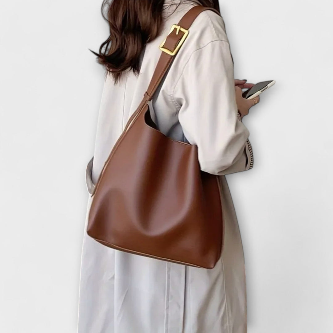 Zenvora | Elegant Leather Shoulder Bag