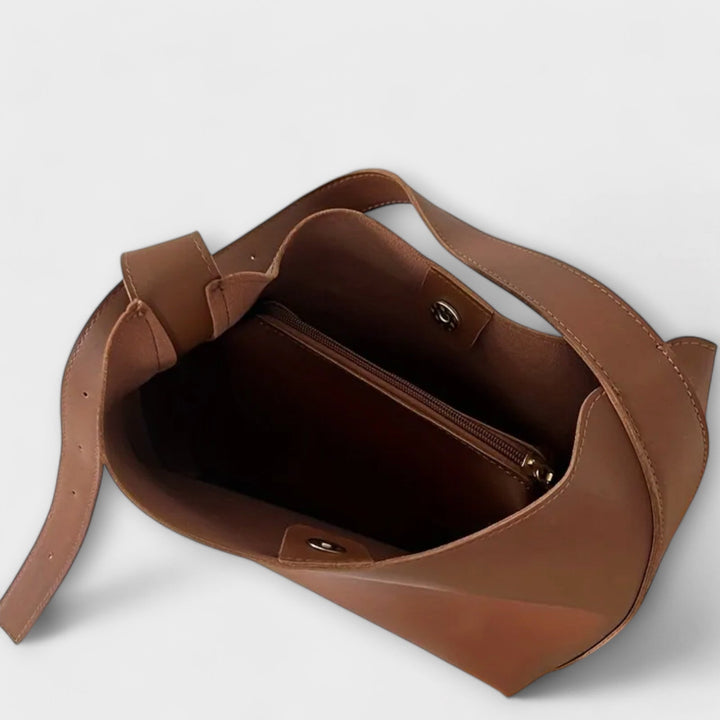 Zenvora | Elegant Leather Shoulder Bag
