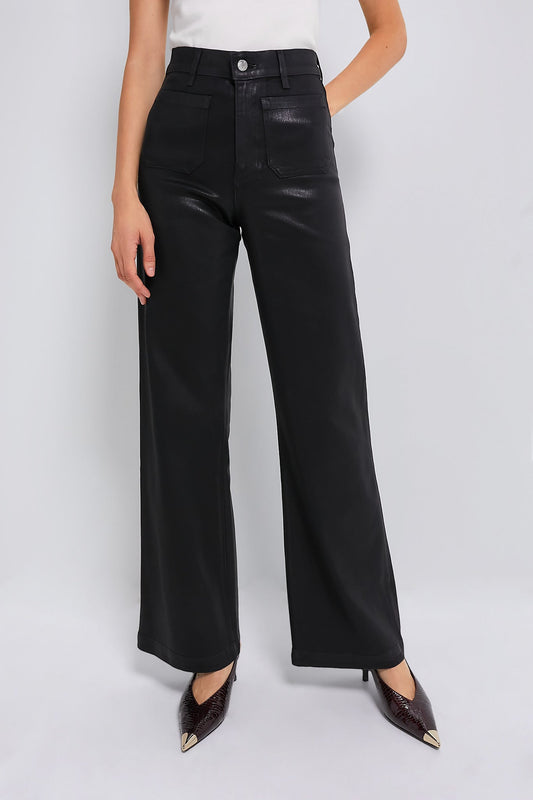 Black Coated Virginia Wideleg Zenvora