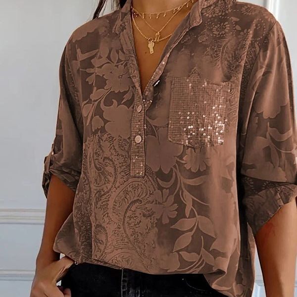 Celeste | Chic Beaded Blouse Zenvora