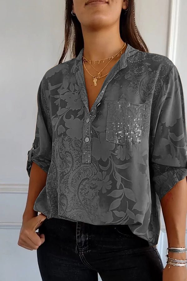Celeste | Chic Beaded Blouse Zenvora
