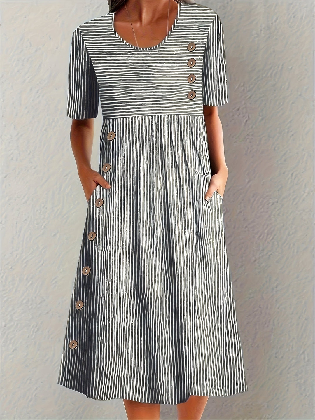 Sofia™ | Striped Summer Dress Zenvora