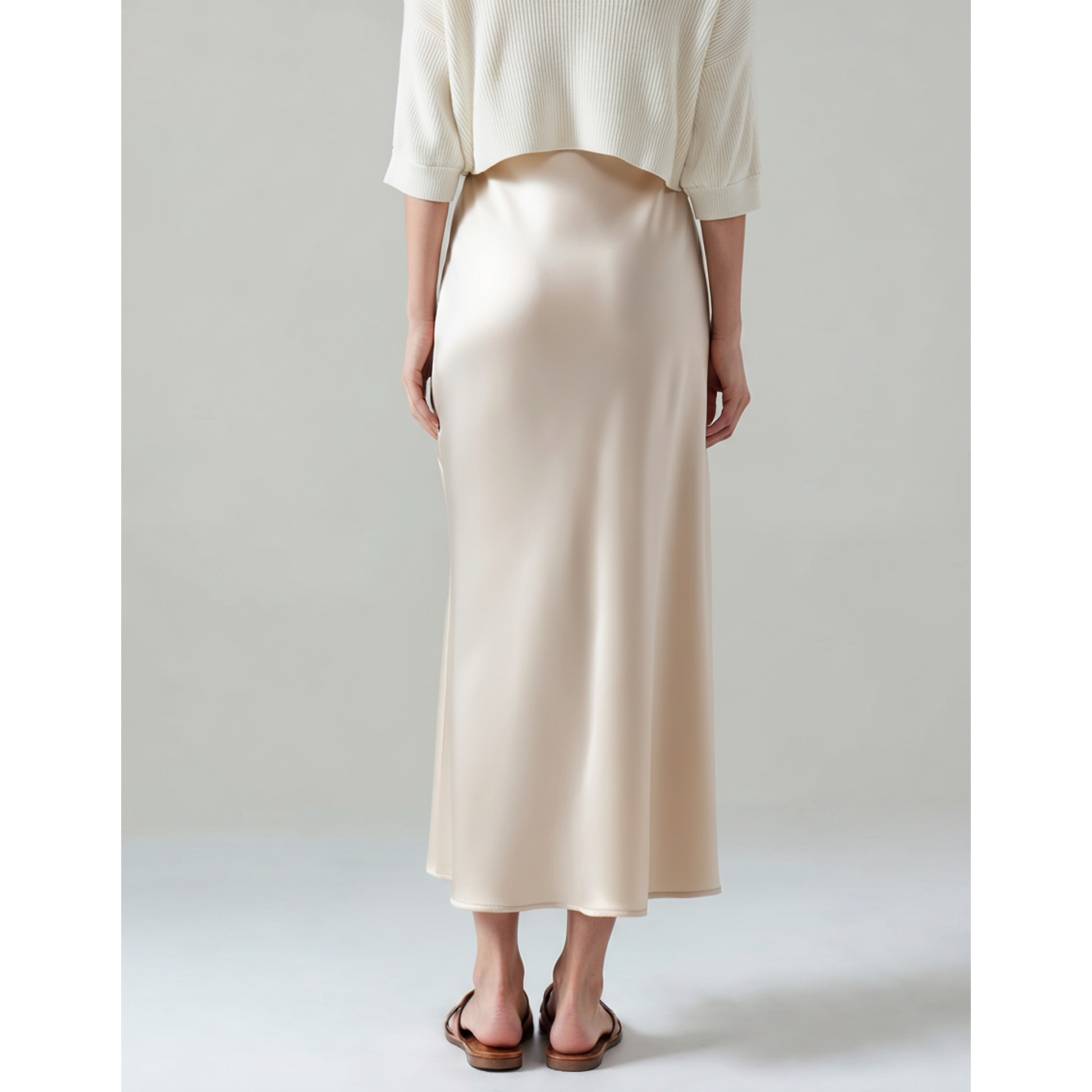Old Money Silk Skirt Zenvora