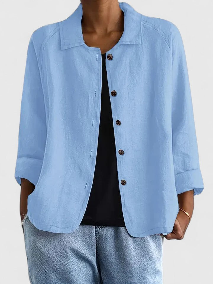 Jenny | Vintage Linen Breezy Blouse