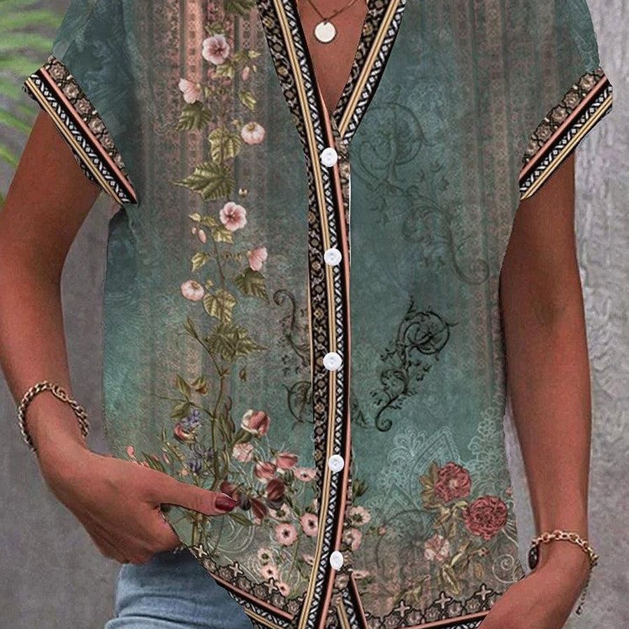 Braila | Watercolor Blossom Top Zenvora