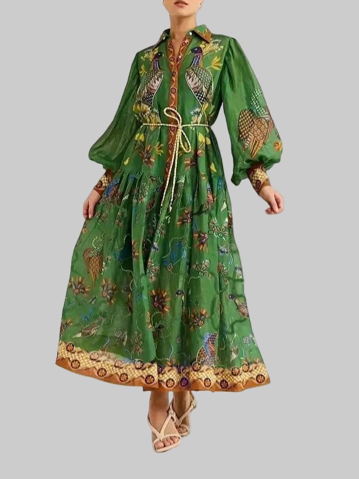 Corali | Floral Print Maxi Dress - Zenvora