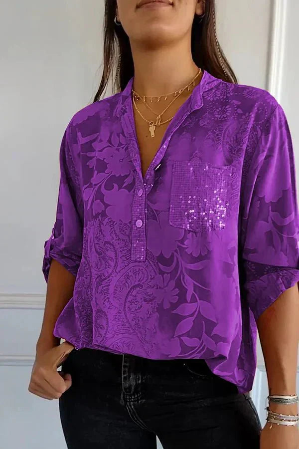 Celeste | Chic Beaded Blouse Zenvora