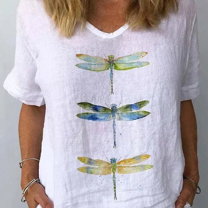 Luna | Vintage Scoop-Neck Blouse Zenvora