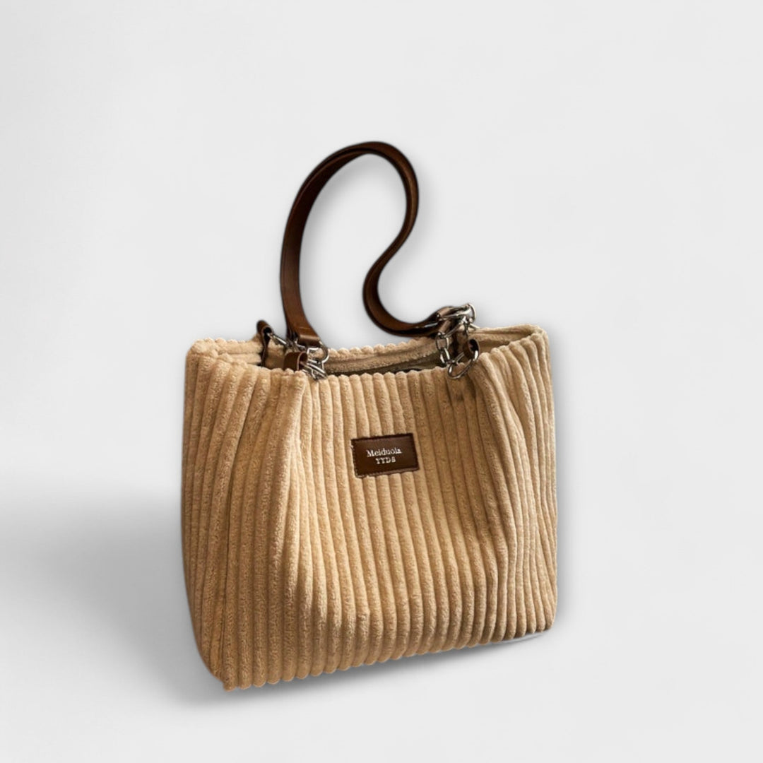 Zenvora | Soft Cord Shoulder Bag
