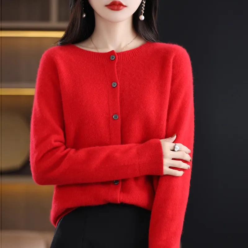 Elegante Knoopjes Cardigan Zenvora