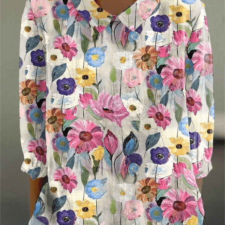 Jill | Creative Blossom Blouse Zenvora